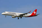 Helvetic Airways, HB-JVO, Embraer ERJ-190LR, msn: 19000294, 01.August 2019, ZRH Zürich, Switzerland.