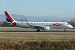 Air France - HOP!, F-HBLD Embraer, ERJ-190, 30.12.2019, BSL, Basel, Switzerland  