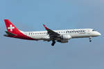 Helvetic Airways, HB-JVR, Embraer, ERJ-190LR, 21.01.2020, ZRH, Zürich, Switzerland        