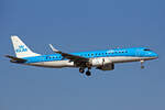 KLM Cityhopper, PH-EZF, Embraer ERJ-190STD, msn: 19000304, 27.Februar 2022, ZRH Zürich, Switzerland.