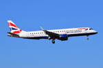 G-LCYS , British Airways , Embraer ERJ-190SR (ERJ-190-100 SR) , Berlin-Brandenburg  Willy Brandt  , BER , 12.03.2022 ,