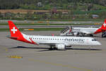 Helvetic Airways, HB-JVP, Embraer ERJ-190LR, msn: 19000387, 18.April 2022, ZRH Zürich, Switzerland.