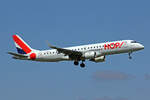 HOP!, F-HBLH, Embraer ERJ-190STD, msn: 19000266, 01.Mai 2022, ZRH Zürich, Switzerland.