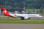 Helvetic Airways, HB-JVP, Embraer ERJ-190LR, msn: 19000387, 21.Mai 2022, ZRH Zürich, Switzerland.