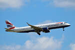 British Airways, ERJ-190-100SR, G-LCAH, BER, 21.06.2022