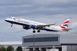 G-LCYS , British Airways , Embraer ERJ-190SR (ERJ-190-100 SR) , 27.07.2022 , Berlin-Brandenburg  Willy Brandt  , BER , 