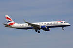 BA CityFlyer, G-LCYL, Embraer ERJ-190LR, msn: 19000346, 10.April 2023, ZRH Zürich, Switzerland.