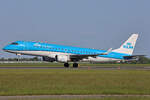 KLM Cityhopper, PH-EZD, Embraer ERJ-190STD, msn: 19000279, 19.Mai 2023, AMS Amsterdam, Netherlands.