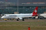 Helvetic Airways, HB-JVY, Embraer ERJ-190LR, msn: 19000607, 15.Januar 2024, ZRH Zürich, Switzerland.