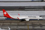 Helvetic Airways, HB-JVY, Embraer ERJ-190LR, msn: 19000607, 19.Januar 2024, ZRH Zürich, Switzerland.