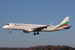 Air Serbia (Opraterd by Bulgaria Air), LZ-PLO, Embraer ERJ-190LR, msn: 19000584, 08.April 2025, ZRH Zürich, Switzerland.