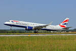 BA CityFlyer, G-LCYP, Embraer ERJ-190LR, msn: 19000443, 09.Juni 2025, ZRH Zürich, Switzerland.