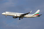 Bulgaria Air, LZ-SOF, Embraer ERJ-190LR, msn: 19000492, 02.Juli 2025, MXP Milano Malpensa, Italy.