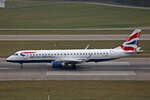 BA CityFlyer, G-LCYN, Embraer ERJ-190LR, msn: 19000239, 26.Dezember 2025, ZRH Zürich, Switzerland.