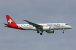 Helvetic Airways, HB-AZA, Embraer E190-E2, msn: 19020022, 29.Mai 2025, ZRH Zürich, Switzerland.