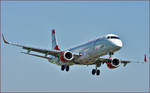 Austrian OE-LWG; Embraer ERJ-195LR; Maribor MBX, Trainingsflug; 28.4.2018