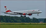 Austrian OE-LWJ; Embraer ERJ195LR; Maribor MBX, Triningsflug; 31.5.2018