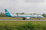 Air Dolomiti, I-ADJO, Embraer ERJ-195LR, msn: 19000280, 03.September 2018, BSL Basel-Mülhausen, Switzerland.