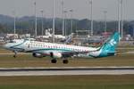 Air Dolomiti, I-ADJS, Embraer, 195 LR (190-200 LR),  Guglielmo Tell (di Giacomo Rossini)  ~ 25th.-Anniversary-St., MUC-EDDM, München, 20.08.2018, Germany