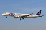 LOT Polish Airlines, SP-LNK, Embraer ERJ-195LR, msn: 1900247, 29.September 2018, ZRH Zürich, Switzerland.