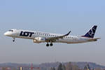 LOT Polish Airlines, SP-LNM, Embraer ERJ-195AR, msn: 19000669, 21.Februar 2019, ZRH Zürich, Switzerland.