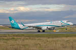 Air Dolomiti, I-ADJP, Embraer ERJ-195LR, msn: 19000578,  I Puritani Di Vincenzo Bellini  , 28,September 2019, FRA Frankfurt, Germany.