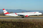Austrian Airlines, OE-LWI, Embraer, ERJ-195, 30.12.2019, BSL, Basel, Switzerland      