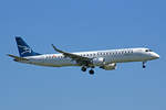 Montenegro Airlines, 4O-AOB, Embraer ERJ-195LR, msn: 19000283,  25 Years  Sticker, 21.August 2020, ZRH Zürich, Switzerland.