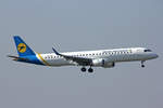 Ukraine International Airlines, UR-EMG, Embraer ERJ-195, msn: 1900088, 30.September 2020, MXP Milano-Malpensa, Italy.