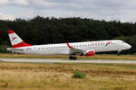 Austrian Airlines (OS-AUA), OE-LWG, Embraer, ERJ-195 LR (190-200 LR)737-8F2 wl, 08.08.2021, EDDF-FRA, Frankfurt, Germany