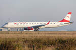 Austrian Airlines, OE-LWL, Embraer, ERJ-195, 10.10.2021, CDG, Paris, France