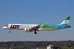 LOT Polish Airlines, SP-LNA, Embraer ERJ-195LR, msn: 19000415,  Discover , 18.April 2022, ZRH Zürich, Switzerland.