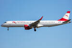 Austrian Airlines, OE-LWB, Embraer,  ERJ-195, 25.06.2023, BRU, Brüssel, Belgien