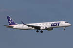 LOT Polish Airlines, SP-LNP, Embraer ERJ-195LR, msn: 19000093, 13.Juli 2023, MXP Milano Malpensa, Italy.