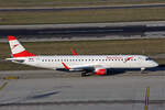 Austrian Airlines, OE-LWJ, Embraer ERJ-195LR, msn: 19000507, 16.Januar 2024, ZRH Zürich, Switzerland.