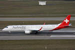 Helvetic Airways, HB-JVJ, Embraer ERJ-195AR, msn: 19000386, 24.Januar 2025, ZRH Zürich, Switzerland.