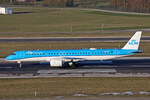 KLM Cityhopper, PH-NXS, Embraer E195-E2, msn: 19020098, 16.Januar 2024, ZRH Zürich, Switzerland.