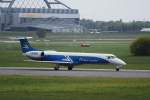 Dniproavia Embraer 145 UR-DNE beim Start in Hamburg Fuhlsbttel am 19.05.10
