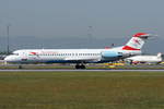 Austrian Airlines Fokker F100 OE-LVF, cn(MSN): 11483,
Wien Schwechat, 24.08.2017.