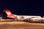 Helvetic Airways, HB-JVG, Fokker 100, 26.Dezember 2017, ZRH Zürich, Switzerland.