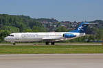 Montenegro Airlines, 4O-AOM, Fokker 100, msn: 11321, 29.April 2018, ZRH Zürich, Switzerland.