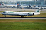 Carpatair Fokker F100 YR-FKB, cn(MSN): 11369,
Flughafen München, 21.08.2018.