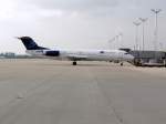 BLue Line Fokker 100 F-GNLH FLughafen Mnchen 30.06.2009