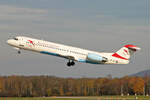 Austrian Arrows, OE-LVC, Fokker 100, msn: 11446, 10.November 2008, ZRH Z�rich, Switzerland.
