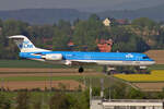 KLM Cityhopper, PH-OFB, Fokker 100, msn: 11247, 12.Mai 2008, ZRH Z�rich, Switzerland.