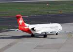 Helvetic Airways, HB-JVH, Fokker, 100, 02.04.2014, DUS-EDDL, Düsseldorf, Germany