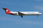 Helvetic Airways Fokker F100 HB-JVC, cn(MSN): 11501,
Zürich-Kloten Airport, 09.07.2016.