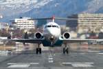 Take off Fokker 70/Austrian Arrows / Innsbruck (LOWI / INN) / 27.02.2010.