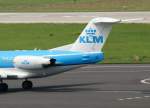 KLM cityhopper, PH-KZG, Fokker 70 (Seitenleitwerk/Tail), 28.07.2011, DUS-EDDL, Dsseldorf, Germany