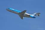 KLM Cityhopper, PH KZK, Fokker 70 in MUC im Steigflug nach Amsterdam (AMS) 19.05.2012